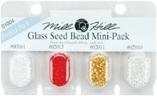 Mill Hill Seed Bead Mini-Pack, 4 colors 1004 cross stitch, embroidery