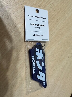 Honda x 3COINS GOODS Blue Keychain HONDA Official Licensed Product Japan Limited
