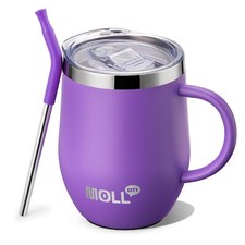 Kids Tumbler with Handle 12 oz Stainless Steel Double Wall Vacuum Insulated C...