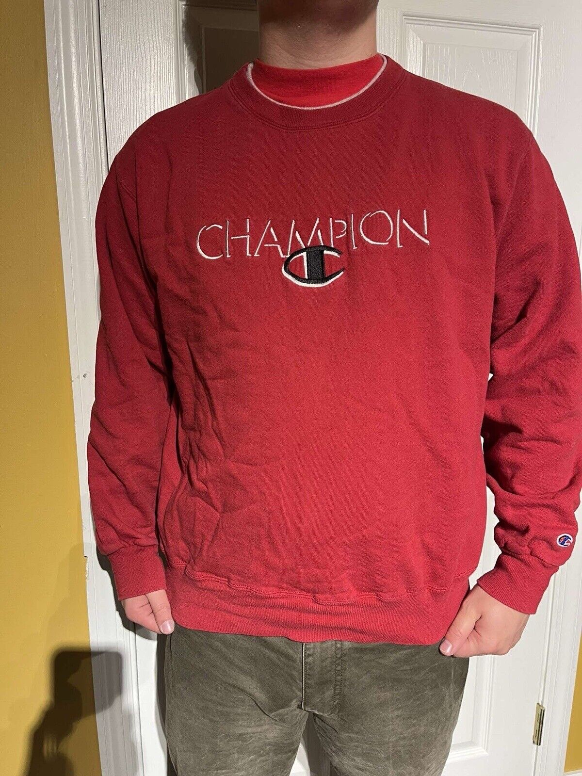 Vintage Champion Sweatshirt Crewneck Size (XL) 19… - image 1