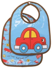 Baby Bib Gift Set-of-Two by SugarBooger Ore'Original Car Vroom