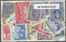 Honduras 50 timbres différents oblitérés