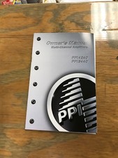 PPI Amps Amplifiers Owners Manual 