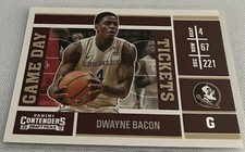 2017-18 Contenders Draft Basketball Dwayne Bacon Florida St Game Day Tickets #20