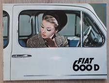 Fiat 600 D Brochure C.1964 - Saloon Convertible Multipla