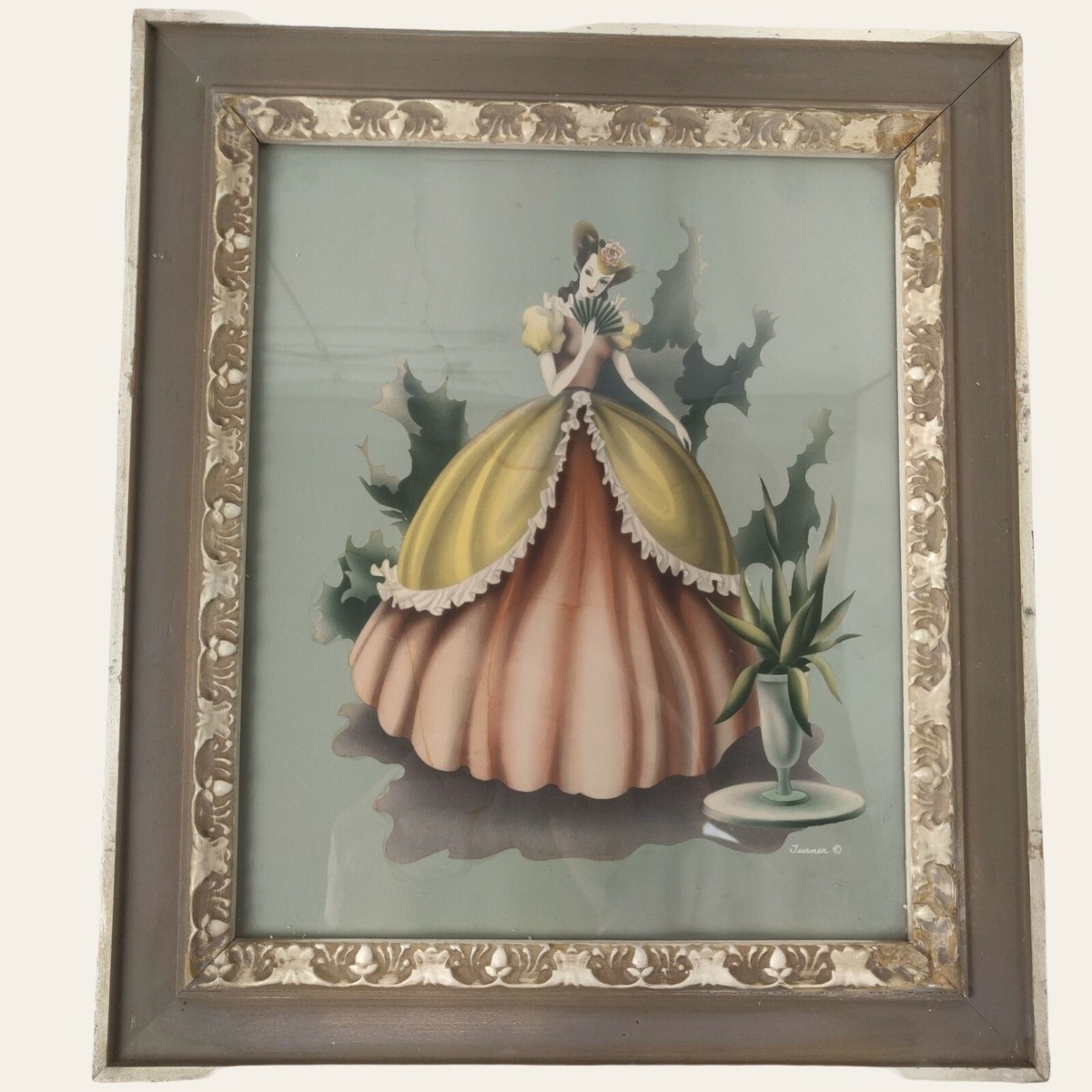 ヴィンテージ Turner ターナー 19401950 アンティーク 絵 額縁 お歳暮 2025 Turner ヴィンテージ ターナー 額縁 絵