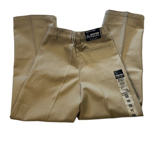 French Toast Uniform Pants Khaki Straight Double Knee wrinkle no more size 10 - Picture 6 of 12