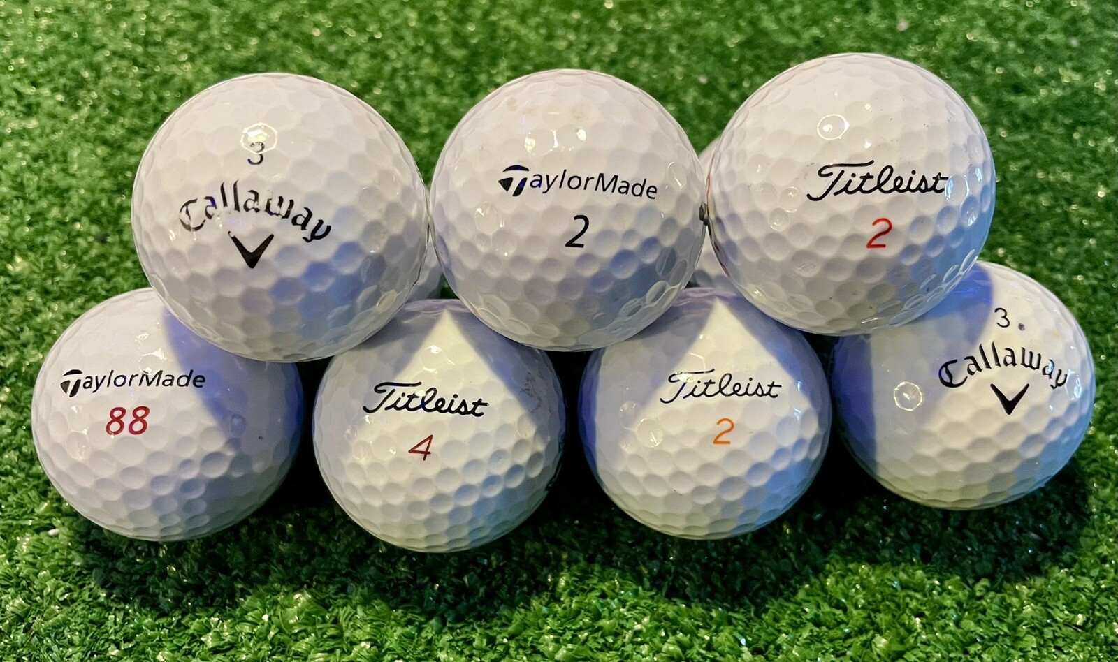 Titleist/TaylorMade/Callaway Golf Balls -- 3A (AAA) Condition
