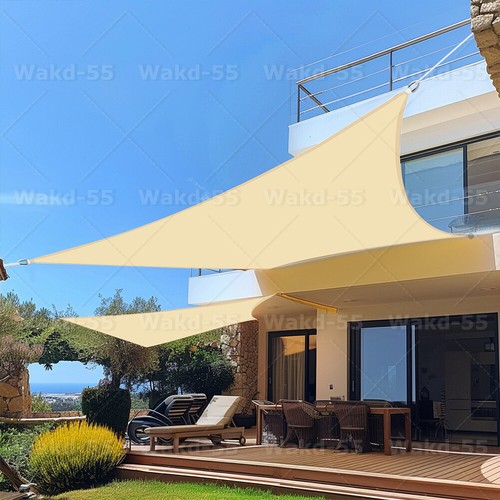 Waterproof Shade Sail Patio Awning Outdoor Garden Pool Sun Canopy Shelter Cover - Picture 476 of 606
