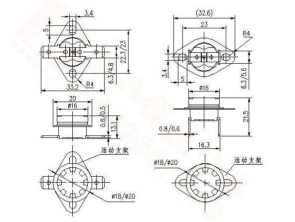 KSD301 Interruttore Termico Interruttore Temperatura Chiusura Apri 40-200°C Termostato - Immagine 4 di 4