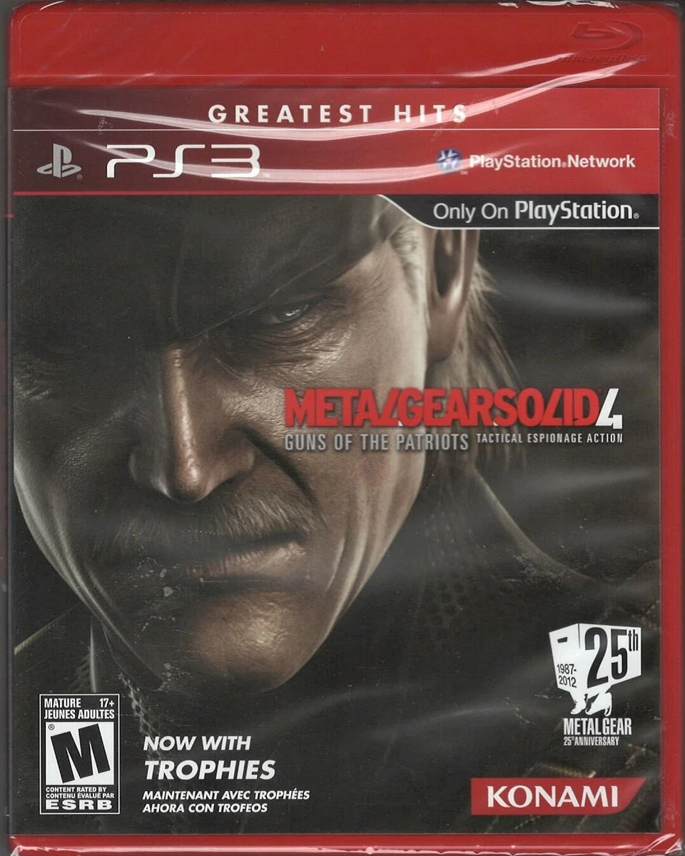 Metal Gear Solid 4 Guns of the Patriots Greatest Hits - PS3 - New, Factory Seal