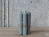 Chic Antique 10 Kerzen Stabkerzen Tafelkerzen Grau HöHe 11 Cm Shabby Neu!