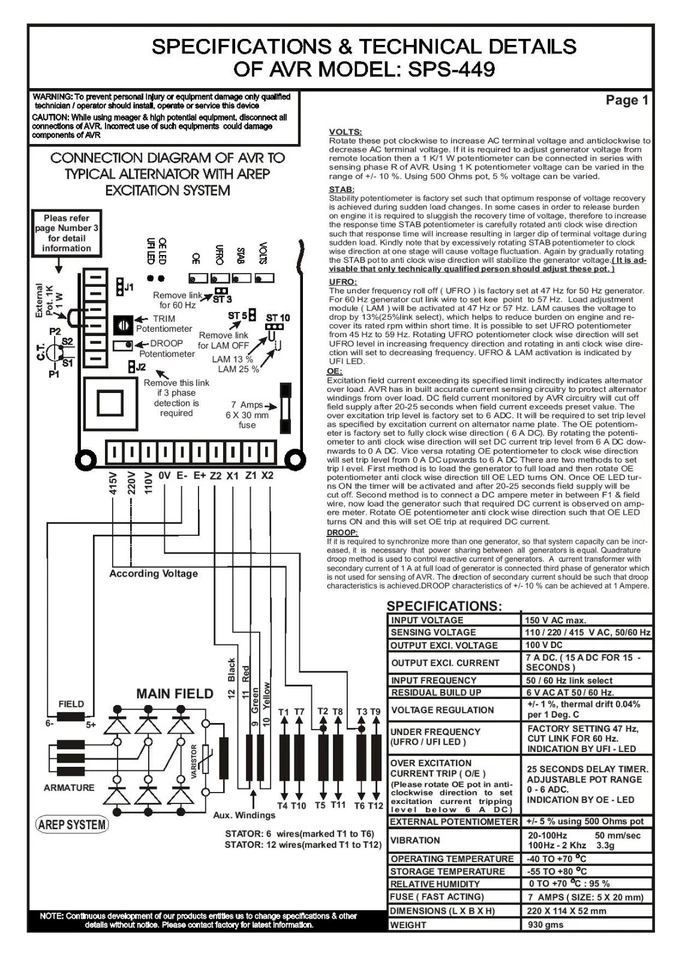 LEROY SOMER R449 AVR Foto 3 de 4