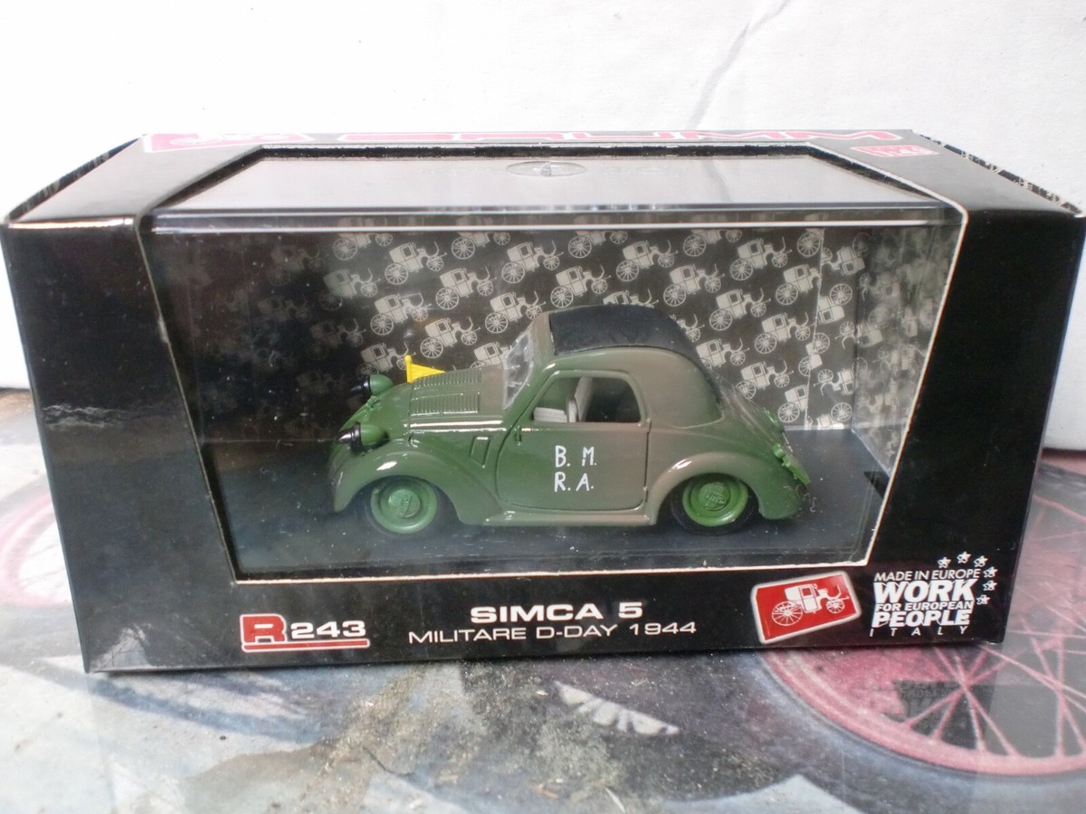 BRUMM 1/43 - SIMCA 5 MILITARY D-DAY 1944 - R 243 | eBay