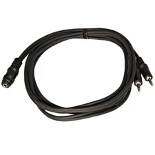 6 Foot Stereo Female to Dual 3.5mm Male Cable-Audio Y Splitter (SA-Y7)