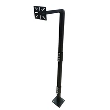 ALEKO Universal Keypad Gooseneck Mounting Post for Gate Entry and Exit  - Black