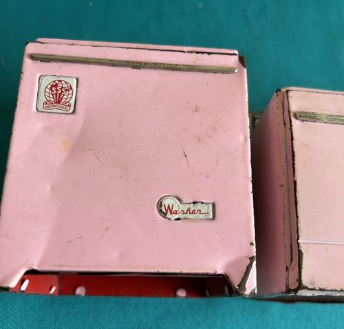 Vtg Toy Kitchen Sink Electric Dishwasher Automatic Washing Machine SSS Japan - Picture 3 of 10