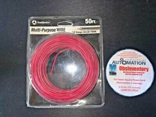 SOUTHWIRE MULTI-PURPOSE WIRE 50FT 50 FEET 14 GAUGE SOLID THHN RED