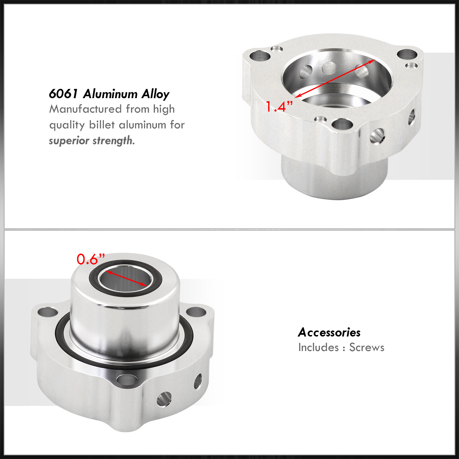 Diverter Blow Off Valve Spacer BOV Adapter For 20052015 Audi A3 A4 8P