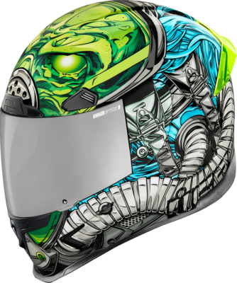 Icon Airframe Pro Full Face Motorcycle Street Helmet Outbreak Blue