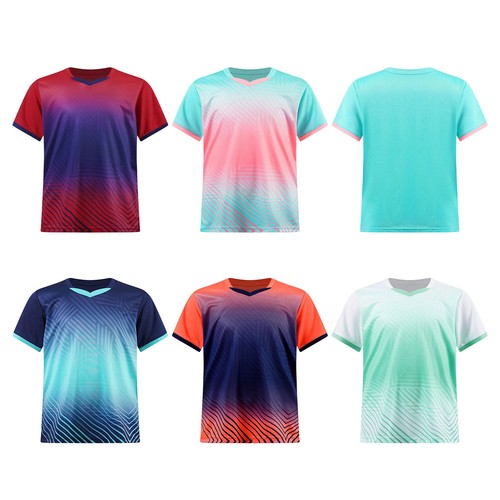 Kids Boy's Girls T-shirt Workout Shirt Sports Tops Performance T-shirts Summer - Picture 3 of 39