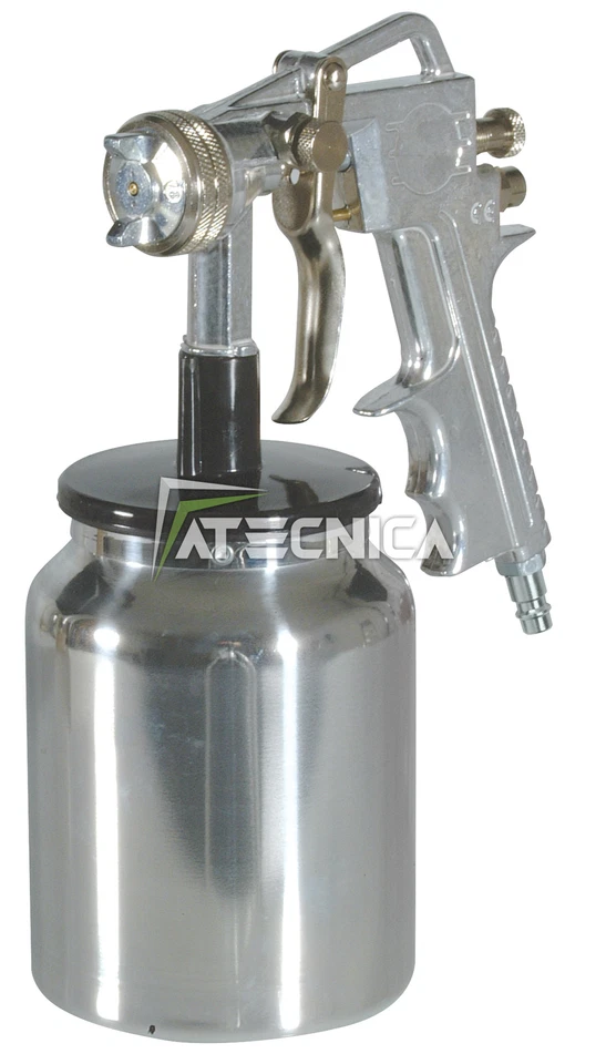 PISTOLA AEROGRAFO COMPRESSORE FIAC 1850/5/U SERBATOIO INFERIORE UGELLO 2,5