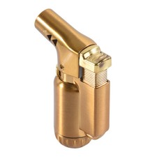 Mini 2.5" Metal Lighter Single Torch refillable Pipe Lighters