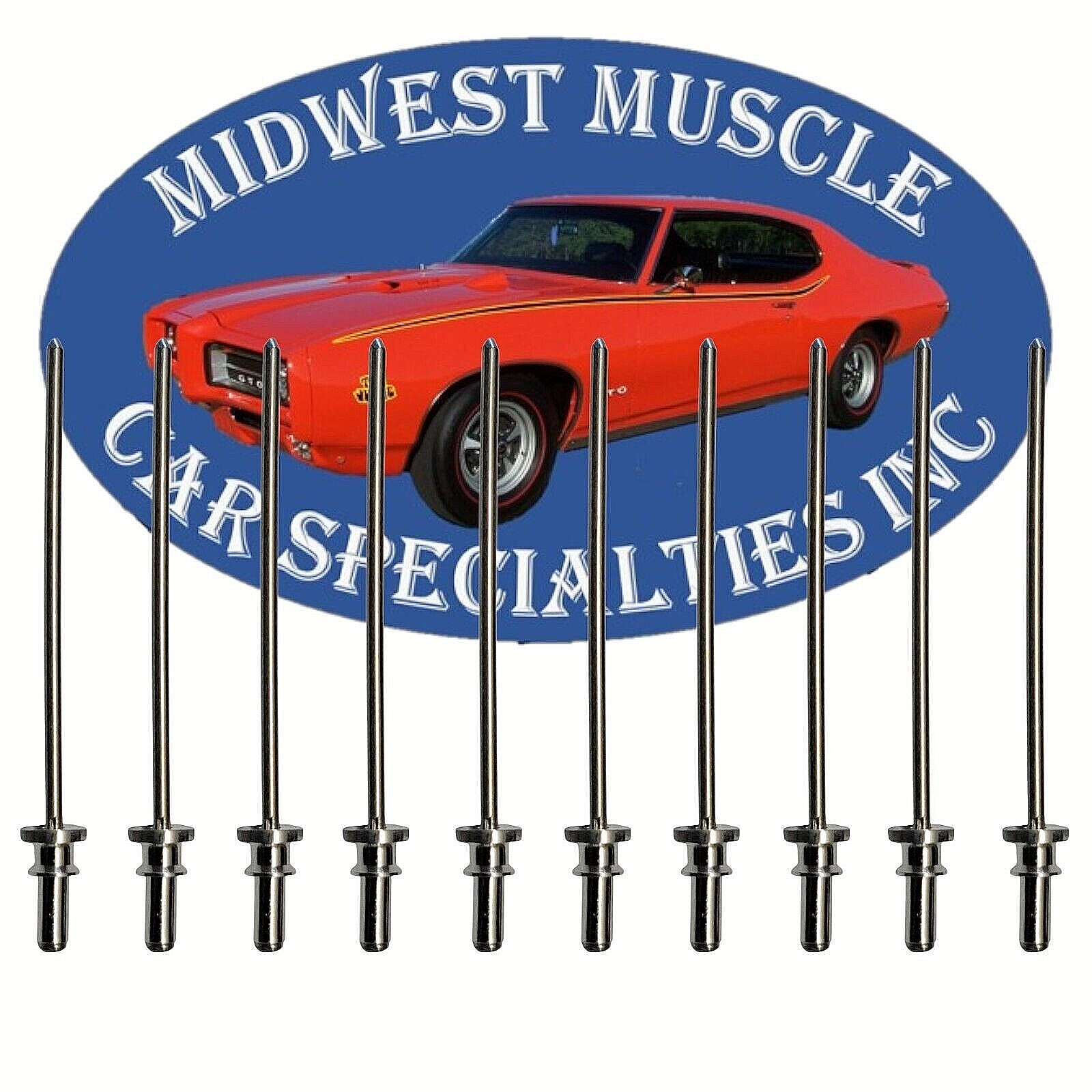 Windshield Body Trim Molding Vinyl Top Clip Pin Rivet Stud For Jeep 10pcs LO