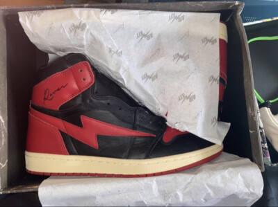 OG DS MENS REVES PARIS AIR KIY BLACK RED SIZE 12 AUTHENTIC  display picture 1