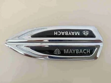 2PC Chrome 3D Maybach Letters Fender Emblem Badge Metal for Mercedes