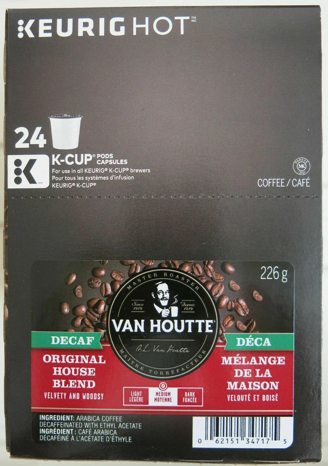 Café Van Houtte DECAF House Blend 24 a 144 tazas Keurig K elige cualquier tamaño Foto 3 de 4