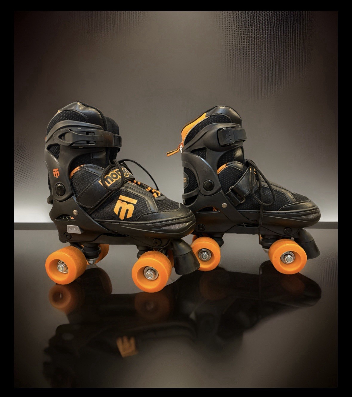 Kids Size Small 1-4 Beginner Black And Orange Adjustable