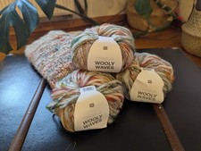 Wooly Waves Rico Design 3 Knäuel Neu Wolle Stricken Häkeln