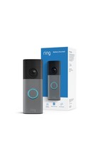 Ring Battery Doorbell 2K Two-Way Talk Built-In Battery Speckled Gray