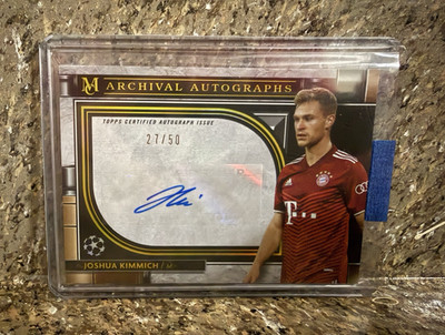 Topps 2021-22 UCL Museum Joshua Kimmich Archival Auto AA-JK /50 Bayern