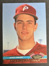 1991 Topps Stadium Club Andy Ashby Members Only Rookie Card RC #NNO SP Phillies. rookie card picture