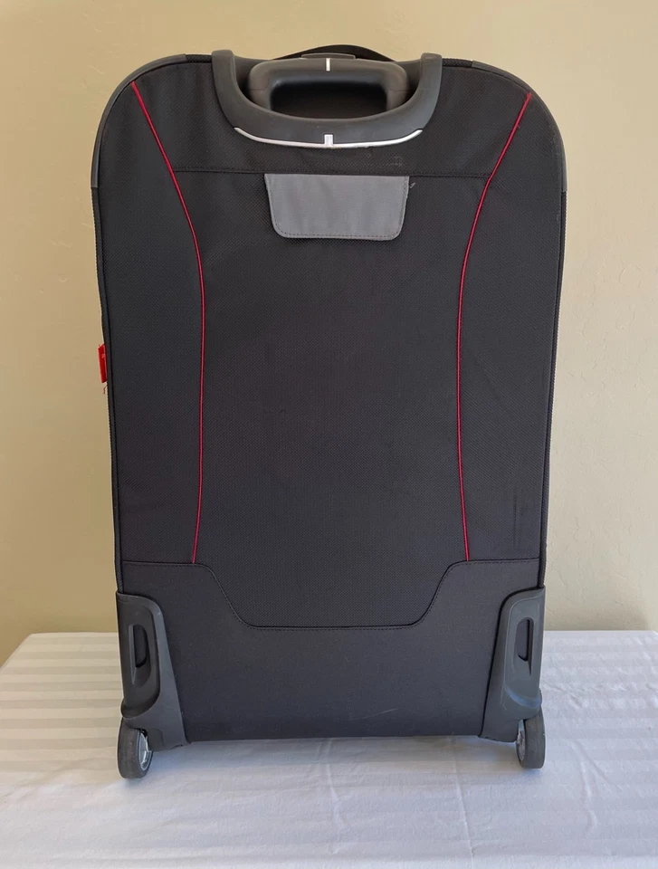 Maleta vertical High Sierra Sportour 28" negra/carbón/rojo carmesí Foto 3 de 4