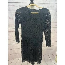 Zara black lace dress medium