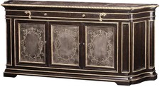 Vintage Piazza San Marco Marble Credenza Antique Style