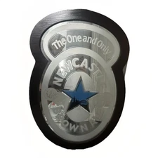 New Castle Brown Ale Beer Sign Glass Mirror Scotland Bar 27x19 NICE!