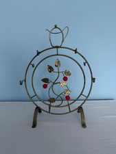Vintage Style Metal Mug & Plate Stand Cup Tree Cottage Kitchen Decor