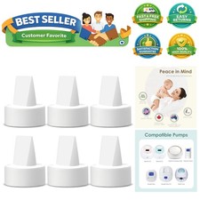 Durable 6 Pack Duckbill Valves for Spectra S2  Ameda Pumps - Same Suction Power