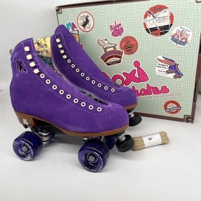 Moxi Lolly Purple Suede Roller Skate Size 9, Women's US Size 10