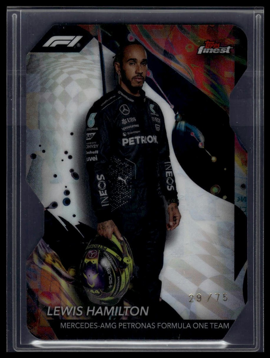 2024 Topps Finest Formula 1 #106 Lewis Hamilton Refractors Die Cut #/75