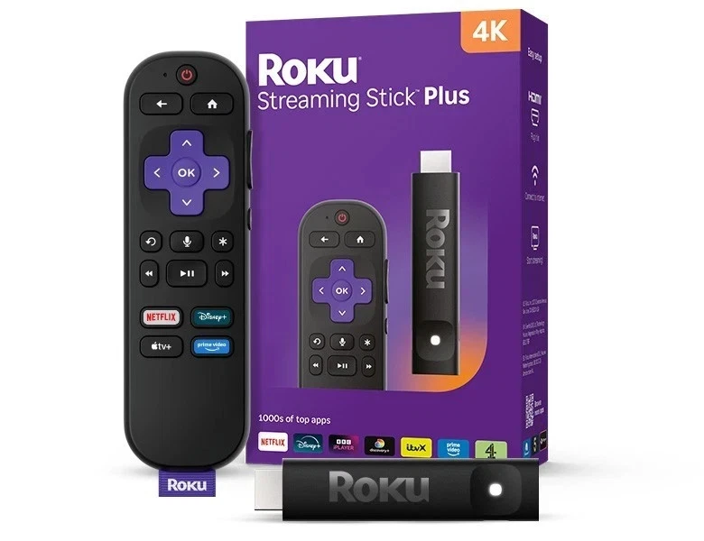 Roku Streaming Stick Plus HDMI 4K Ultra HD Black
