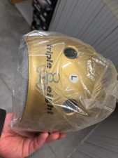 Triple 8 brainsaver helmet Gold Gloss Large roller skate blades skateboard