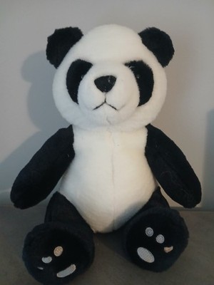 Toys R Us Panda Plüschtier Kuscheltier 2008 Stofftier 10 Zoll sitzend