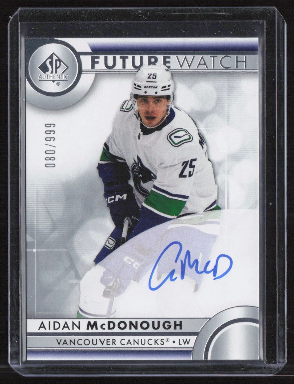 Aidan McDonough 2023-24 SP Authentic Future Watch Auto /999 #144