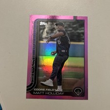 2025 Topps Update Series - First Pitch Matt Holliday #FPU-9 Pink Foil