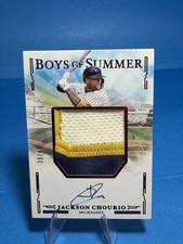 2025 Panini Boys of Summer - Jumbo Material Signatures Jackson Chourio, Jackson
